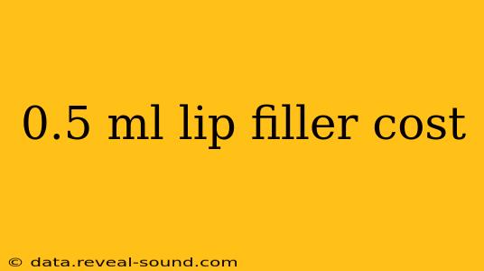 0.5 ml lip filler cost