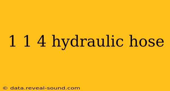 1 1 4 hydraulic hose
