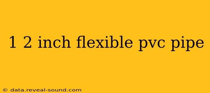 1 2 inch flexible pvc pipe