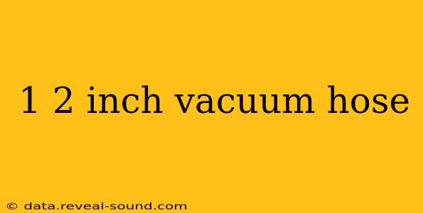 1 2 inch vacuum hose