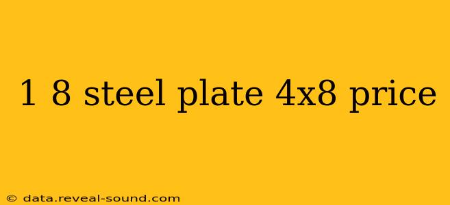 1 8 steel plate 4x8 price