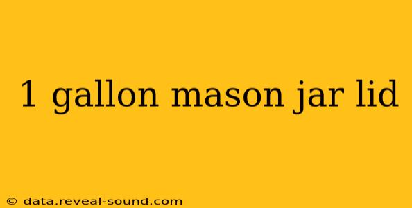 1 gallon mason jar lid