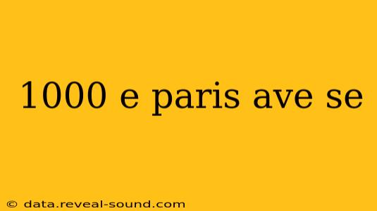 1000 e paris ave se