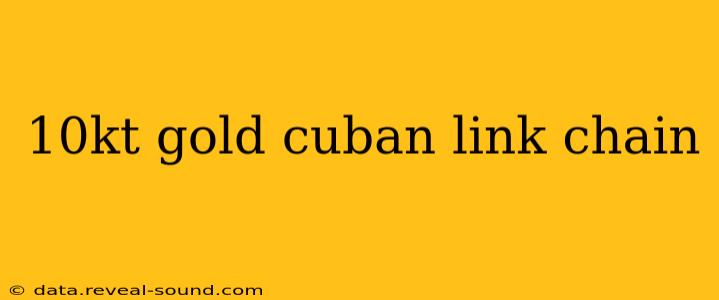 10kt gold cuban link chain