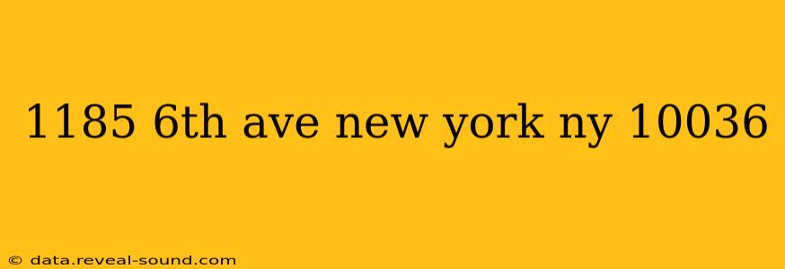 1185 6th ave new york ny 10036