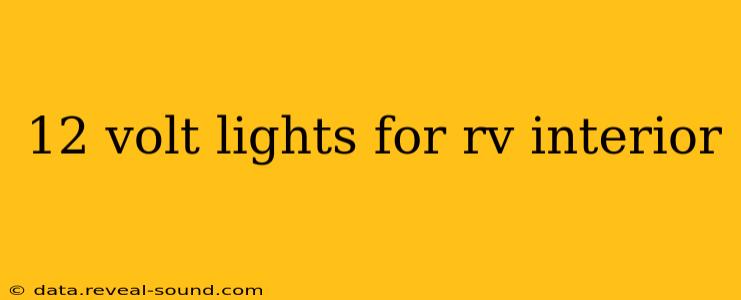 12 volt lights for rv interior