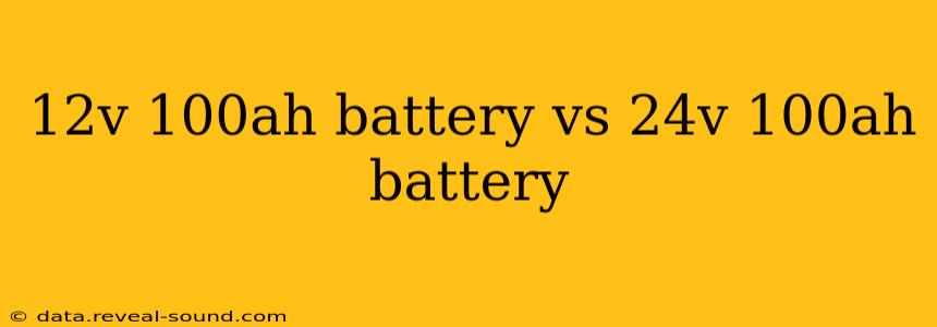 12v 100ah battery vs 24v 100ah battery