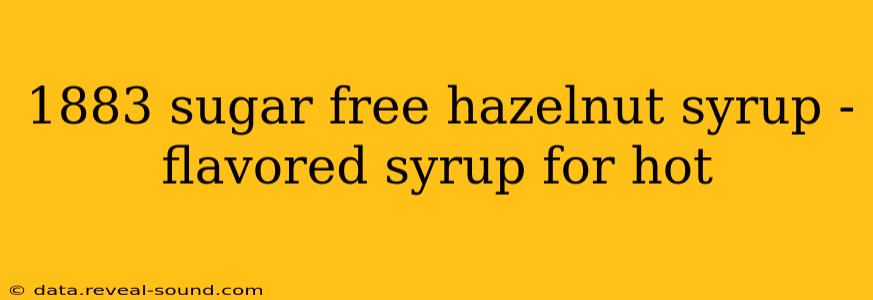 1883 sugar free hazelnut syrup - flavored syrup for hot