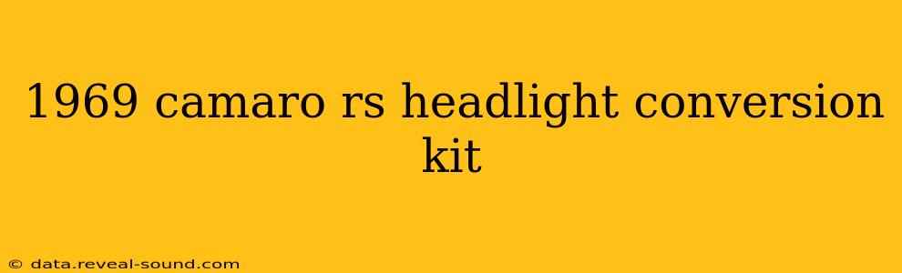 1969 camaro rs headlight conversion kit