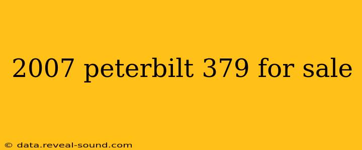2007 peterbilt 379 for sale