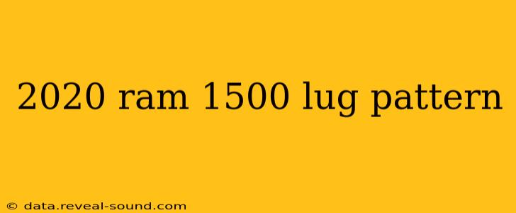 2020 ram 1500 lug pattern