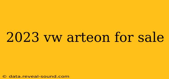 2023 vw arteon for sale