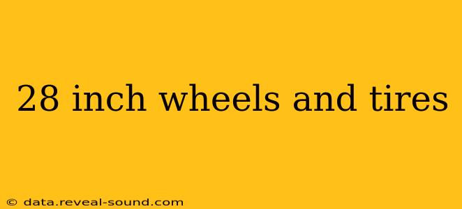 28 inch wheels and tires