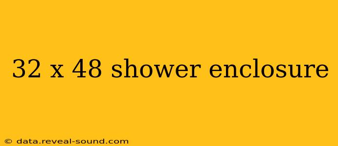 32 x 48 shower enclosure