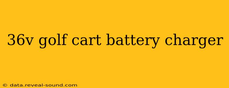 36v golf cart battery charger