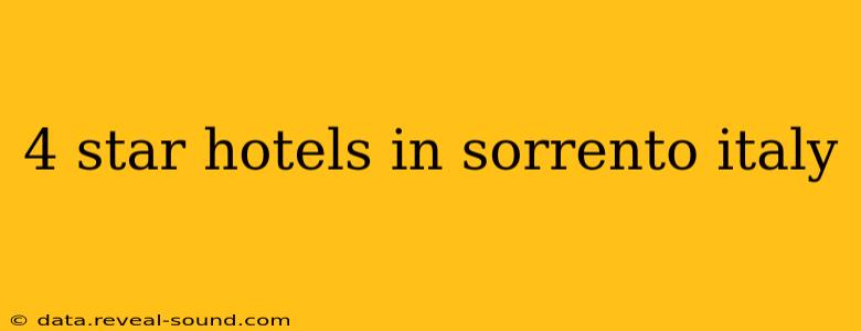 4 star hotels in sorrento italy