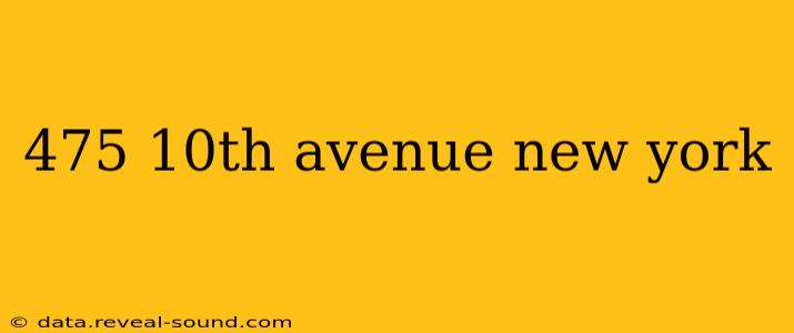 475 10th avenue new york