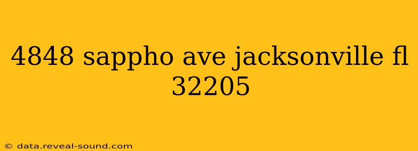 4848 sappho ave jacksonville fl 32205