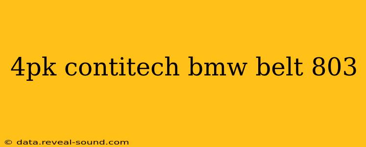 4pk contitech bmw belt 803
