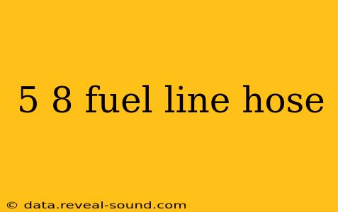 5 8 fuel line hose