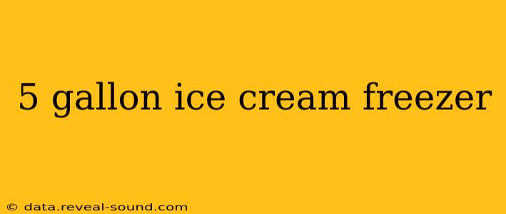 5 gallon ice cream freezer