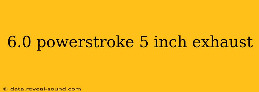 6.0 powerstroke 5 inch exhaust