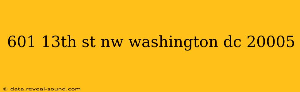 601 13th st nw washington dc 20005