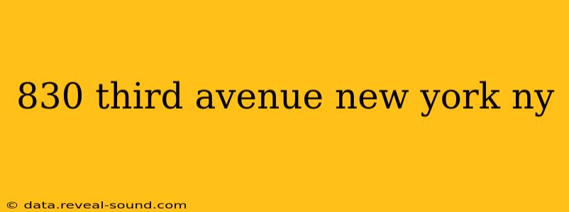 830 third avenue new york ny