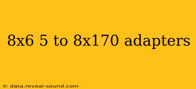 8x6 5 to 8x170 adapters