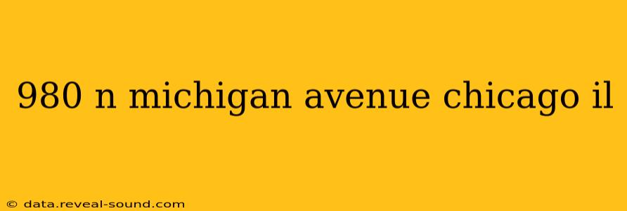 980 n michigan avenue chicago il