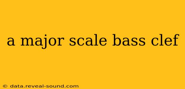 a major scale bass clef
