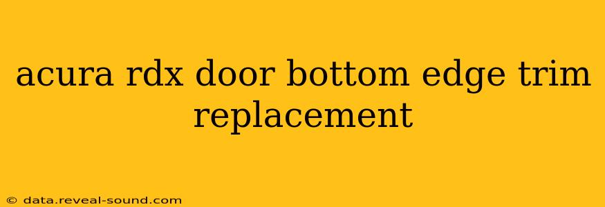 acura rdx door bottom edge trim replacement