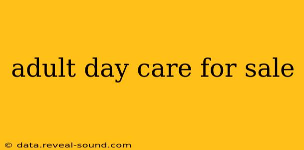 adult day care for sale