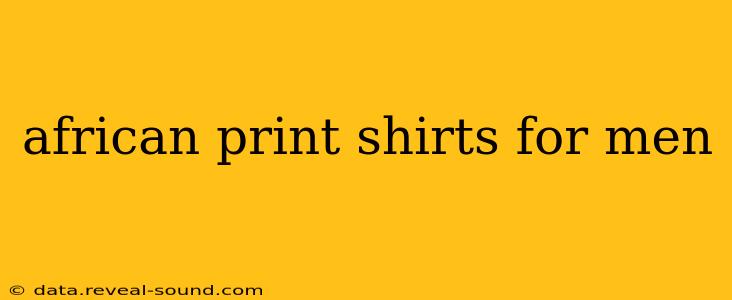 african print shirts for men