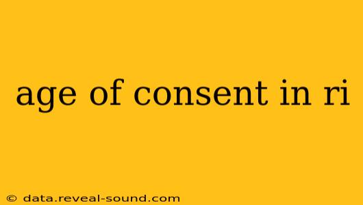 age of consent in ri