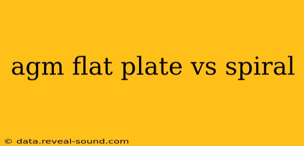 agm flat plate vs spiral