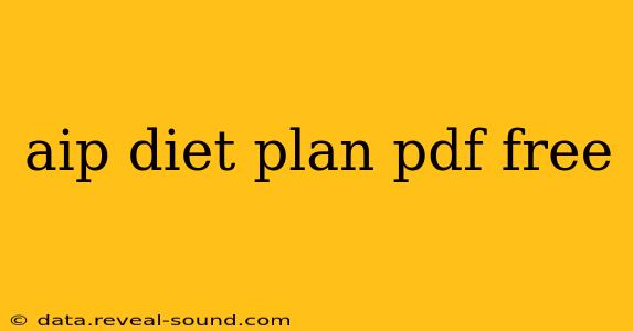 aip diet plan pdf free