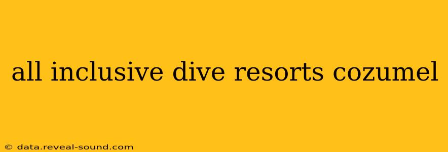 all inclusive dive resorts cozumel