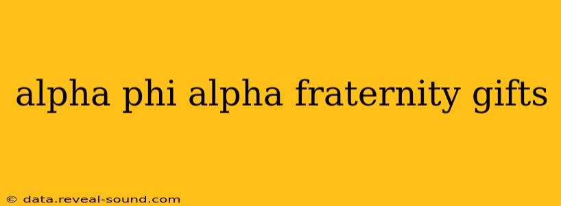 alpha phi alpha fraternity gifts