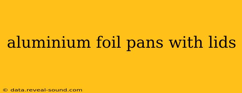 aluminium foil pans with lids