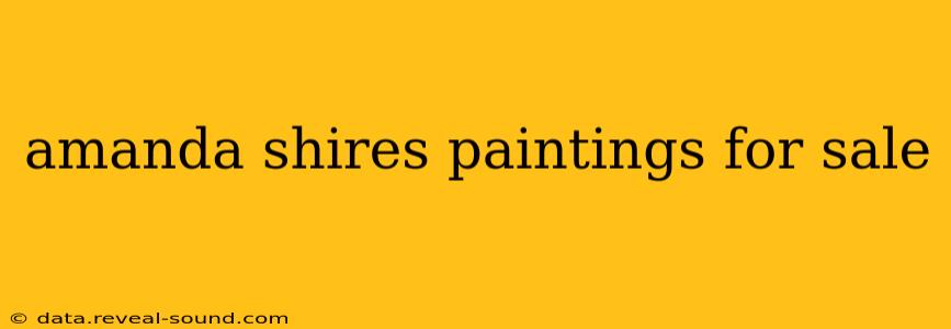 amanda shires paintings for sale