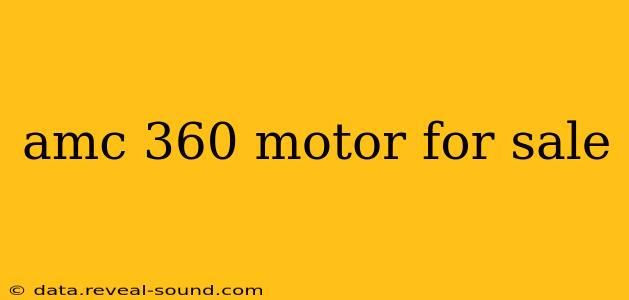 amc 360 motor for sale