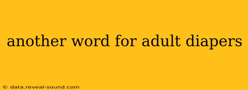 another word for adult diapers