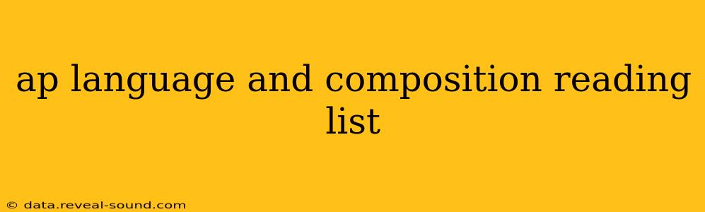 ap language and composition reading list