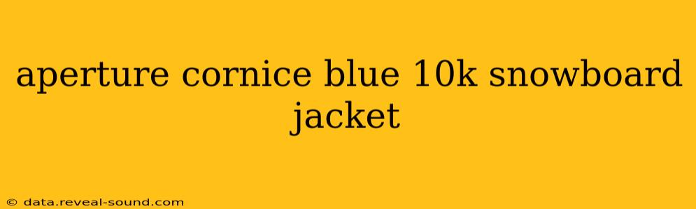 aperture cornice blue 10k snowboard jacket
