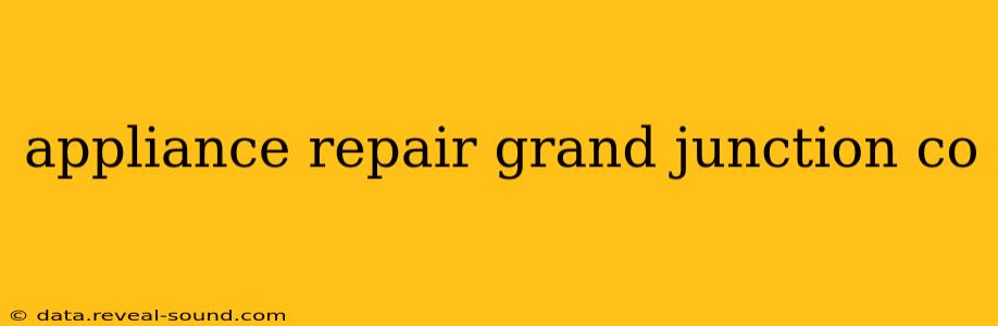 appliance repair grand junction co