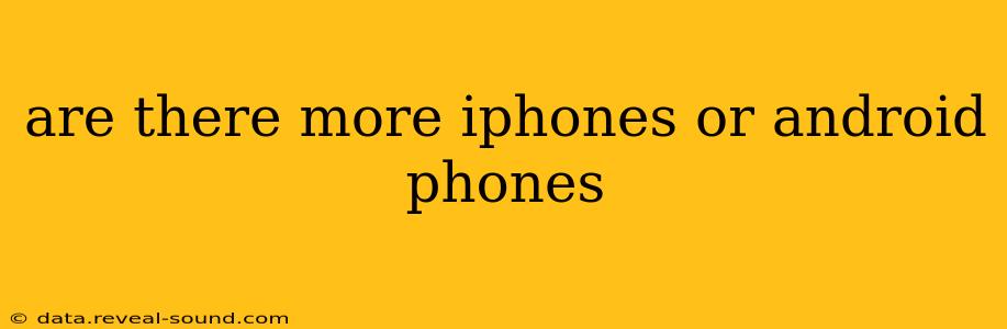 are there more iphones or android phones
