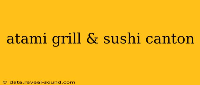 atami grill & sushi canton