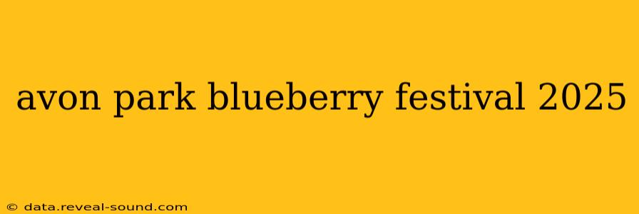 avon park blueberry festival 2025