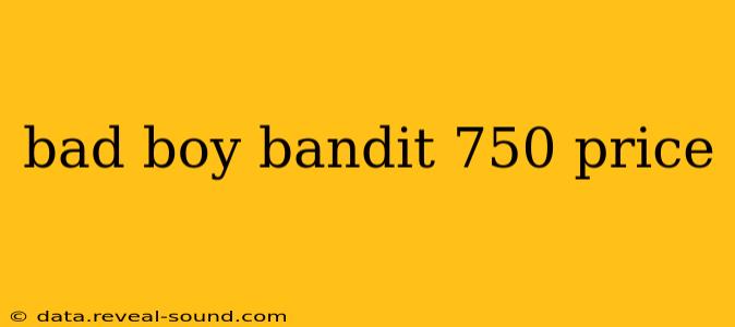 bad boy bandit 750 price